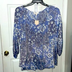 118 NWT Boho Como Vintage Tunic Ptp 26 Length 30